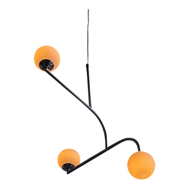 Pholc Mobil 70 Pendant by Monika Mulder in Matte Nickel For Sale