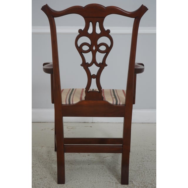 Eldred Wheeler Pair of Eldred Wheeler Cherry Chippendale Style Armchairs For Sale - Image 4 of 18