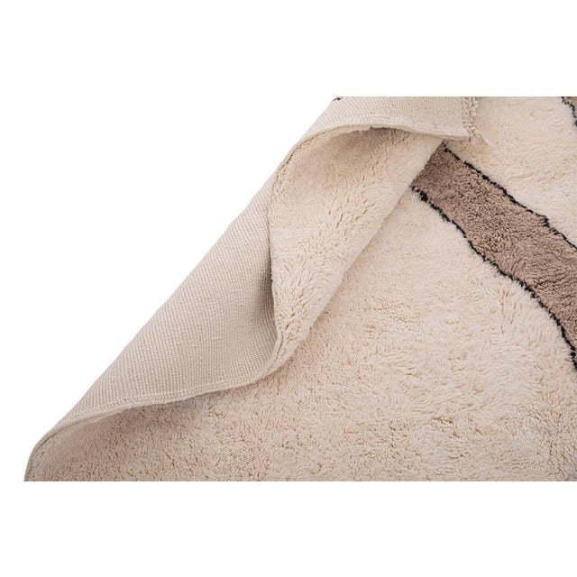 Large Hand-Knotted Wool Rug by Azele Studio For Sale - Image 6 of 12