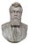 Male Portrait Bust, 19th Century, White Marble For Sale