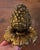 Large antique 19th century French Belle Epoque Louis XVI style gilt bronze berry finial with acanthus leaves. Measures 3...