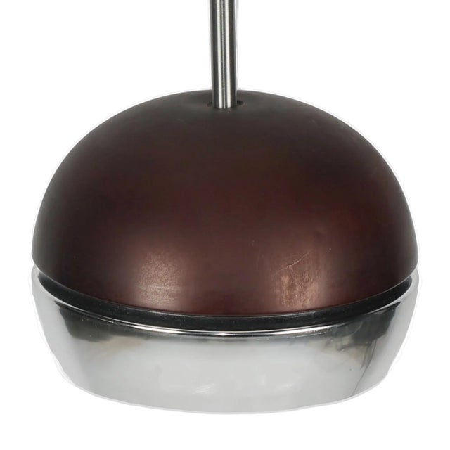 Space Age Brown Chrome Pendant Lamp from Erco, 1960s For Sale - Image 4 of 7