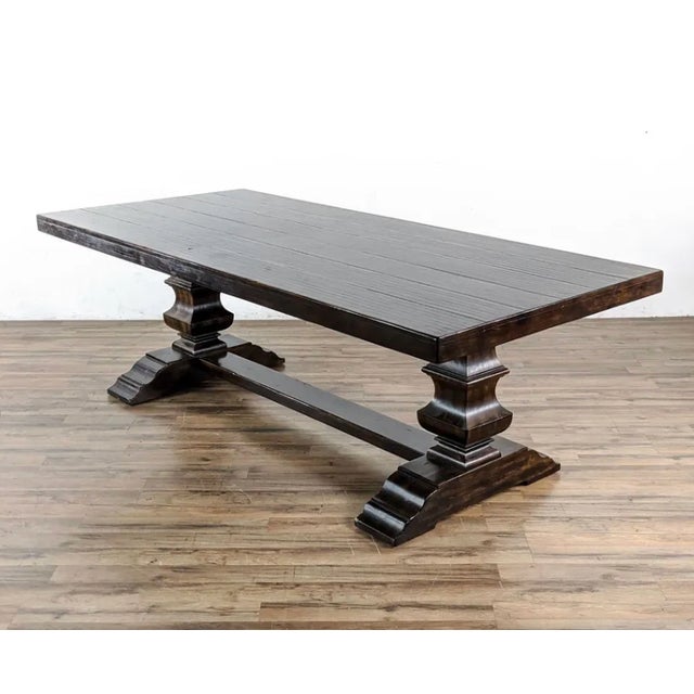 Pottery Barn Banks Extendable Dining Table (76”-128”), Alfresco Brown For Sale In Chicago - Image 6 of 9