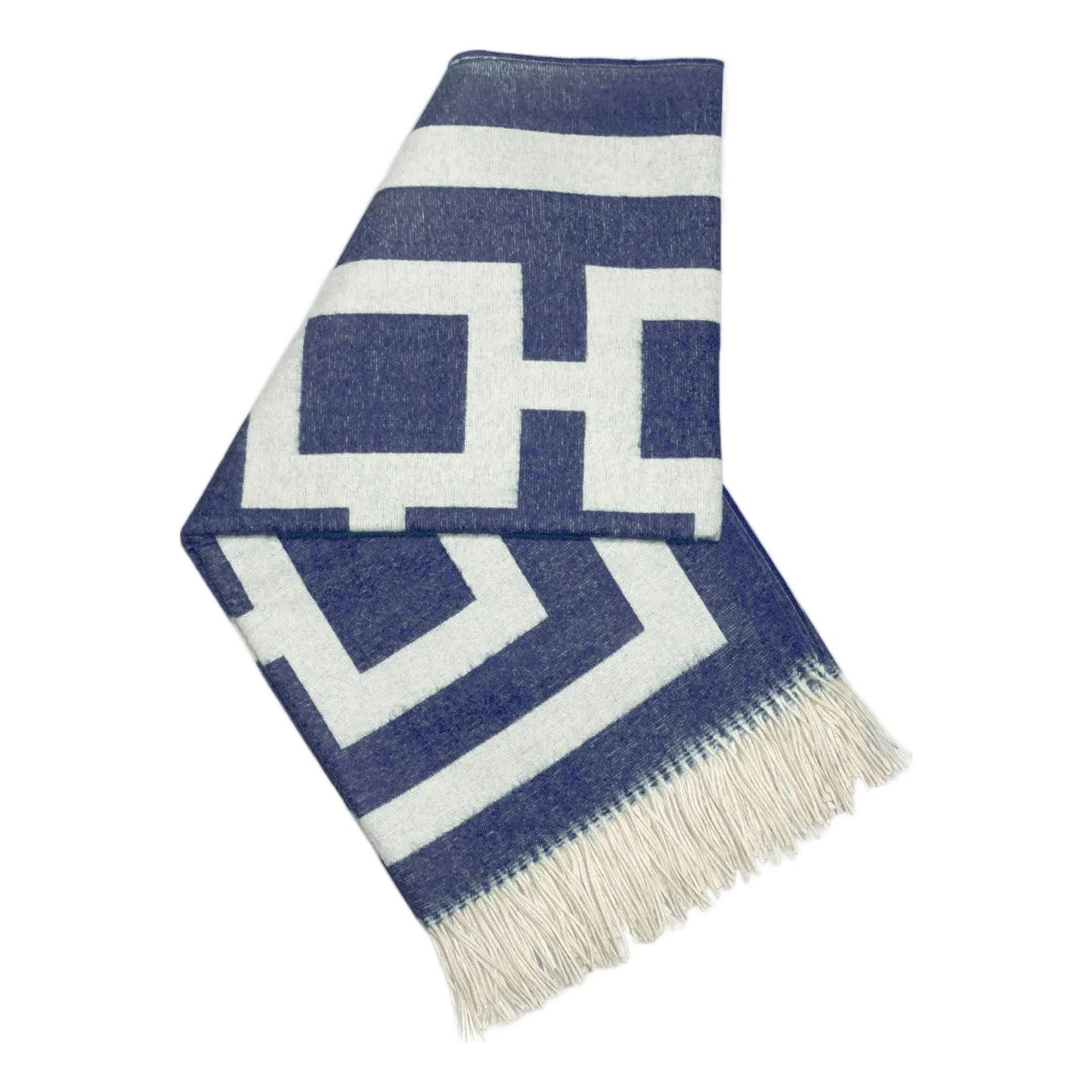 Nixon Baby Alpaca Throw, Navy Chairish
