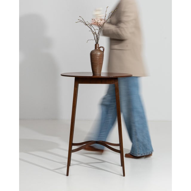 19th Century English Mahogany Side Table With Slim Profile 19th Century For Sale - Image 10 of 12