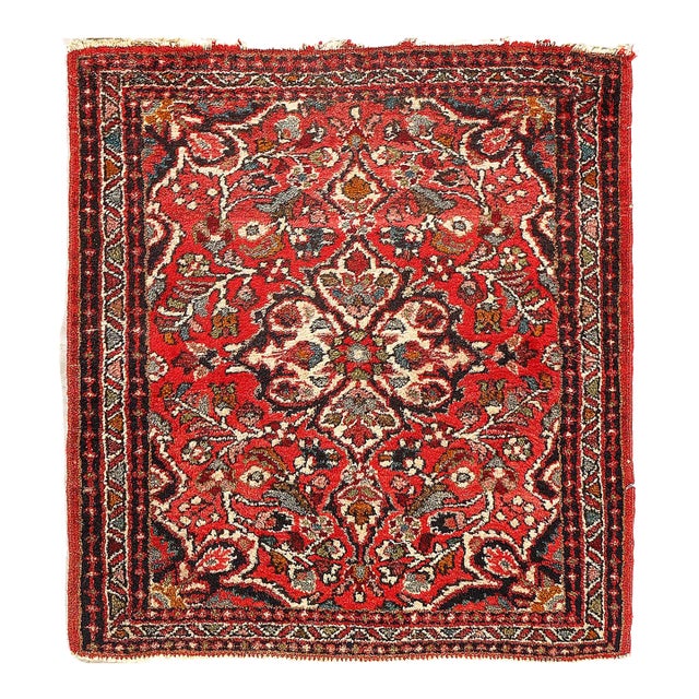 Persian Hand Knotted Antique Sarouk For Sale