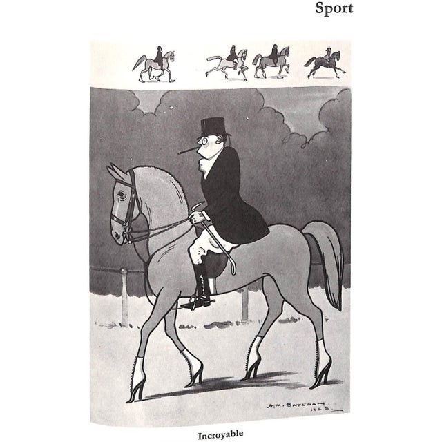 JENSEN, John [edited by] [95] pp. Eyre Methuen 1975 First Printing 11" x 8 1/2" Henry Mayo Bateman (15 February 1887 – 11...