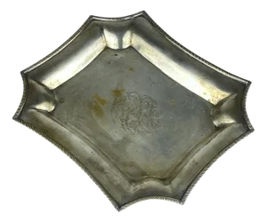 Antique Silver Plated Tray by Queen Victoria Sheffield, 1890s