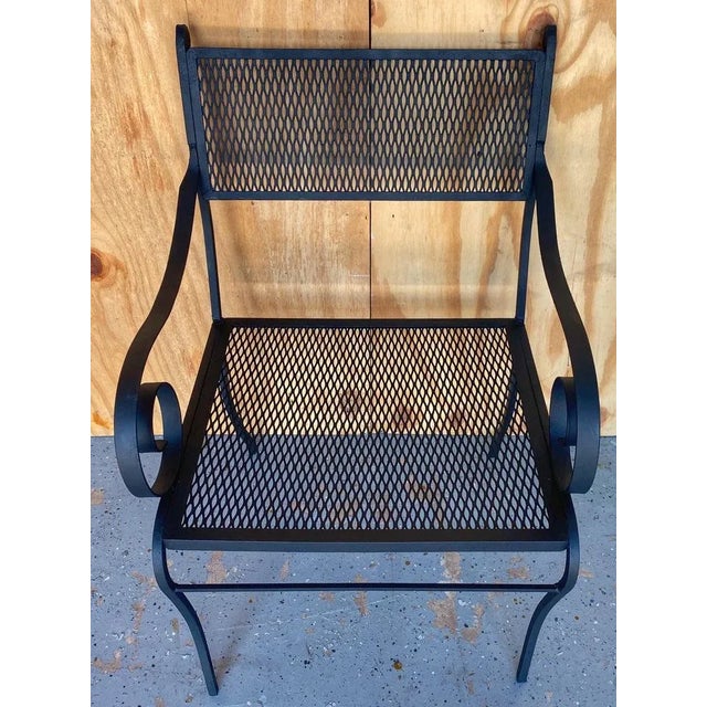 Mid 20th Century 20th Century Salterni Wrought Patio Set - Set of 5, Attributed For Sale - Image 5 of 12