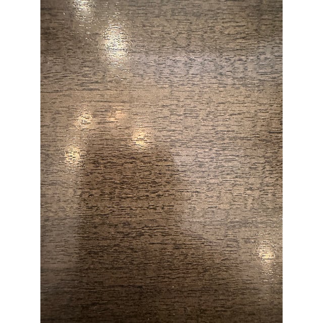 Vintage Contemporary Finished Dining Table & Set of 6 Matching Armchairs For Sale In Atlanta - Image 6 of 17
