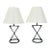 Pair of Brutalist Style Table Lamps by Visual Comfort From the Anneu Collection For Sale