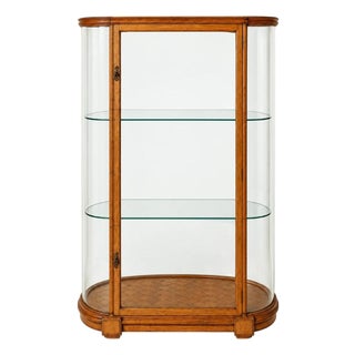 19th Century Belgian Oak and Glass Display Cabinet For Sale