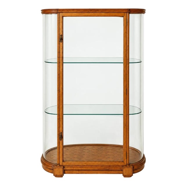 19th Century Belgian Oak and Glass Display Cabinet For Sale