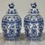 19th Century Boch Hand-Painted Blue & White Delft Garniture Set For Sale In Dallas - Image 6 of 18
