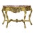 French Style Console Table Marble Topped Gold Details For Sale