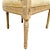 French Louis XVI Medallion Back Armchair With Crème-Peinte Distressed Finish For Sale - Image 15 of 17