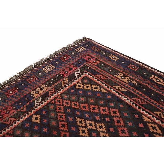 Afghan Kilim Rug, 1920s For Sale - Image 16 of 18