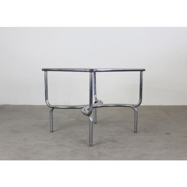 Locus Solus Dining Room Set in Steel and Leather by Gae Aulenti for Poltronova, 1970s, Set of 5 For Sale - Image 15 of 16