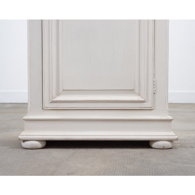 Country French Provincial Painted Bonnetière Storage Cabinet For Sale - Image 17 of 18
