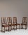 French Set of Four 19th Century French Chestnut Brown Eclectic Dining Chairs For Sale - Image 3 of 15