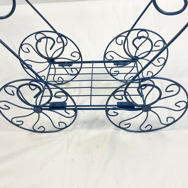 1950s Mid-Century Atomic Boho Chic Outdoor Flower Cart Plant Stand. For Sale - Image 10 of 11