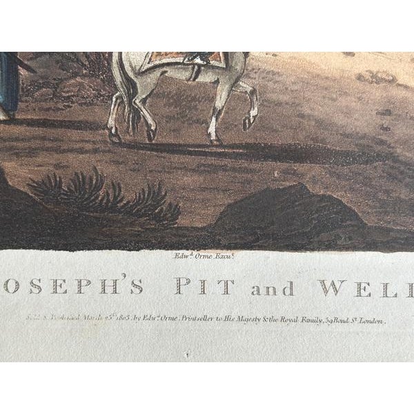 F.B. Spilsbury, Joseph's Pit and Well Aquatint of Jubb Yussef, 1803, Print For Sale - Image 9 of 11