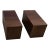 1990s Modern Walnut Low Profile End Tables - Set of 2 For Sale