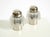 One pair of large, rare 1960s table lamps made of metal and glass. manufacturer: veb narva leuchtenbau lengefeld. the...