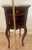 Antique French Nightstand Marble Top Commode Cabinet, Drawer, Carved Walnut For Sale - Image 9 of 12
