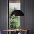 Contemporary Black Sonora 490 Suspension Lamp by Vico Magistretti for Oluce For Sale - Image 3 of 9