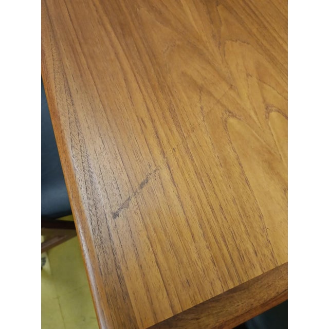 Wood Vintage Danish Teak Table with Extensions, 1960s For Sale - Image 7 of 9