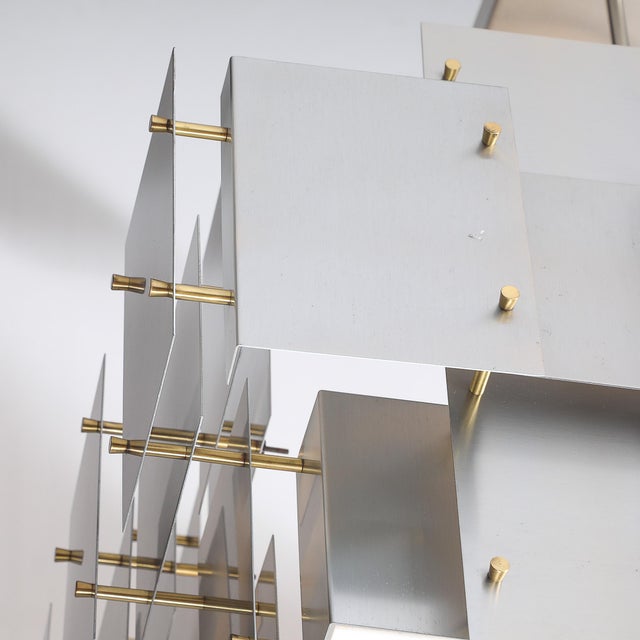 Mid-Century Modernist Robert Sonneman "Cityscape" Chandelier For Sale - Image 10 of 13