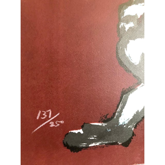 Cubism Jacques Lipchitz, Large Color French Cubist Lithograph Tree of Life Signed Ltd Ed. Sculpture Study, 1972 For Sale - Image 3 of 5