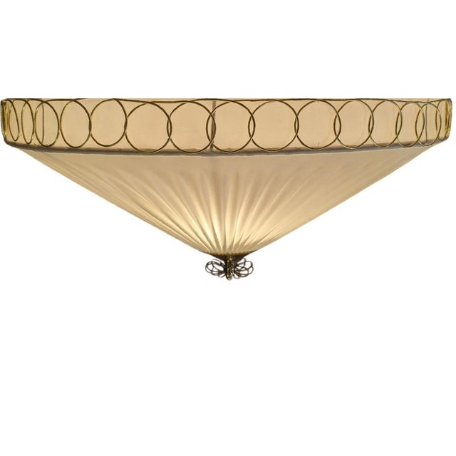 Vintage Finnish Flush Mount by Paavo Tynell, 1950s For Sale - Image 18 of 18