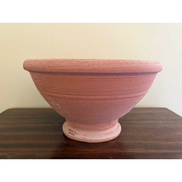 Antonini Italian Terracotta Fleur-De-Lis Footed Planter For Sale In South Bend - Image 6 of 10