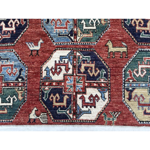 7.10x9.9 Ersari Turkmen Design Carpet For Sale - Image 6 of 11