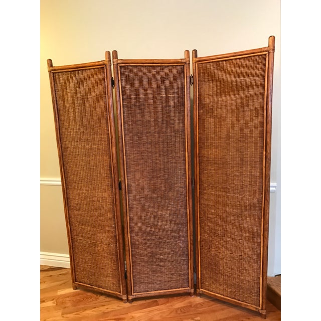 Vintage Rattan Room Divider Chairish