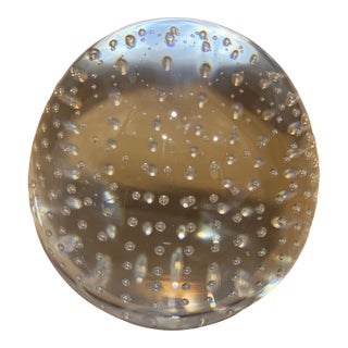 Vintage Heavy Crystal Jabkonski Paperweight For Sale