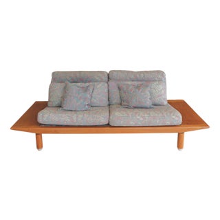 1960s Komfort Teak Danish Modern Gondola Settee For Sale