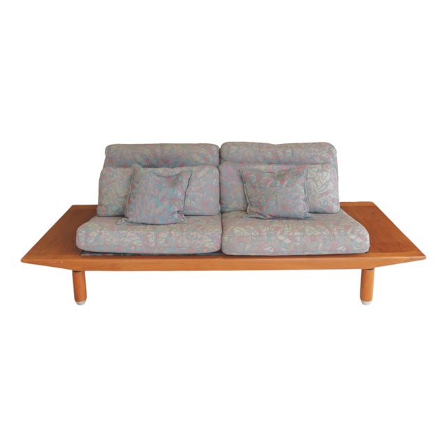 1960s Komfort Teak Danish Modern Gondola Settee For Sale