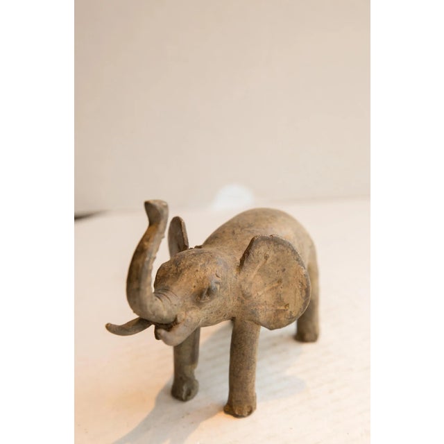 Old New House Vintage African Elephant Sculpture For Sale - Image 4 of 7