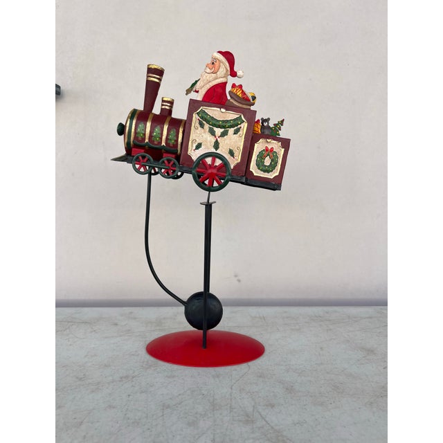A vintage Christmas piece that replicates folk art balance toys, popular in the late 1800's. Crafted of hand cut and hand...
