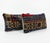 Mid-Century Modern Turkish Wool Lumbar Rug Pillow Cover 15'' X 23'' & 15'' X 25'' - Set of Two For Sale - Image 3 of 4