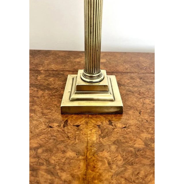 Victorian Brass Oil Lamp, 1880s For Sale - Image 6 of 8