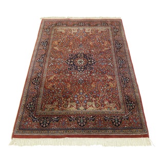 Bloomingdales Approx 6 X 9 Oriental Wool Area Rug For Sale