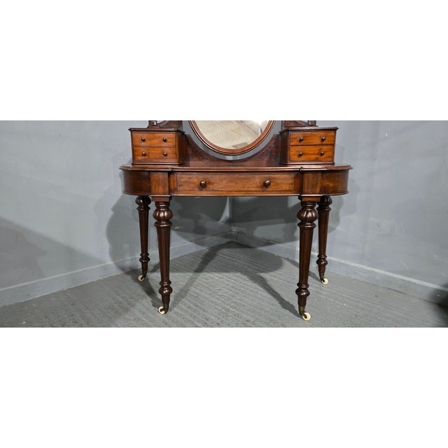 Victorian Mahogany Dressing Table, 1880 For Sale - Image 10 of 16