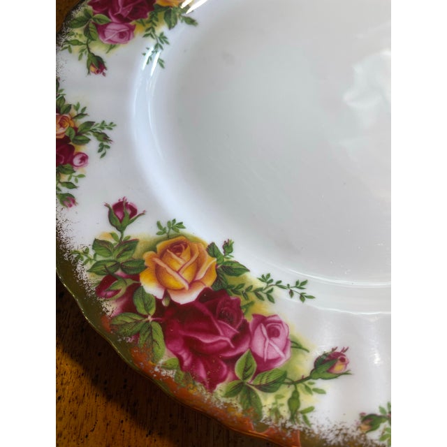1960s Royal Albert 2 Old Country Rose 8 1/8” Salad Plates For Sale - Image 11 of 12