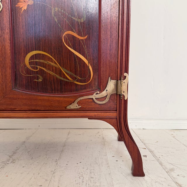 Art Nouveau Vertico Dresser with Flower Marquetry, France, 1905 For Sale - Image 16 of 18