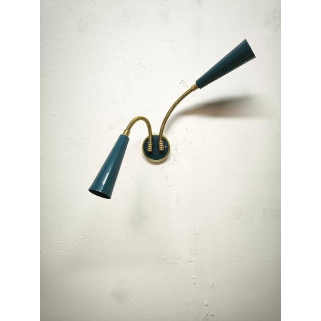 Metal Sputnik Wall Light with Adjustable Arms, 1960s For Sale - Image 7 of 10