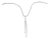 Tiffany & Co. 18k White Gold Feather Pendant Snake Chain Pendant Necklace For Sale
